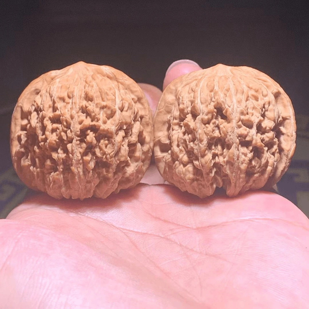 精品小众137文玩核桃狮子头 尺寸边40肚40高36