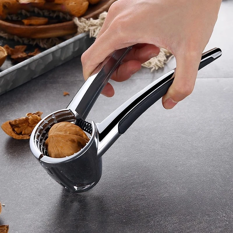 山核桃夹子家用剥核桃工具锌合金加厚多功能坚果开启器干果钳子