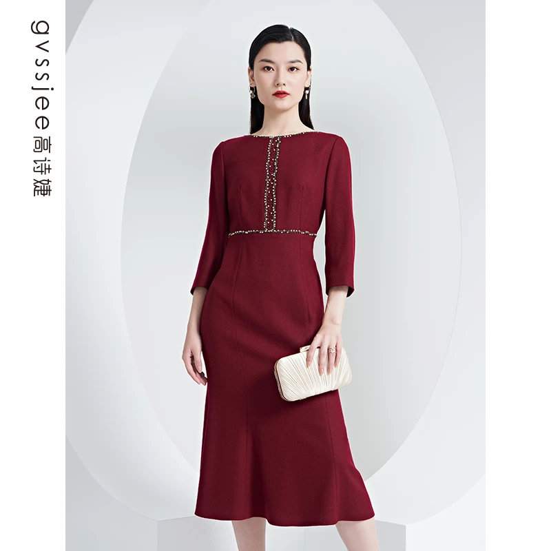 高诗婕连衣裙礼服裙主图214261041-26 气质