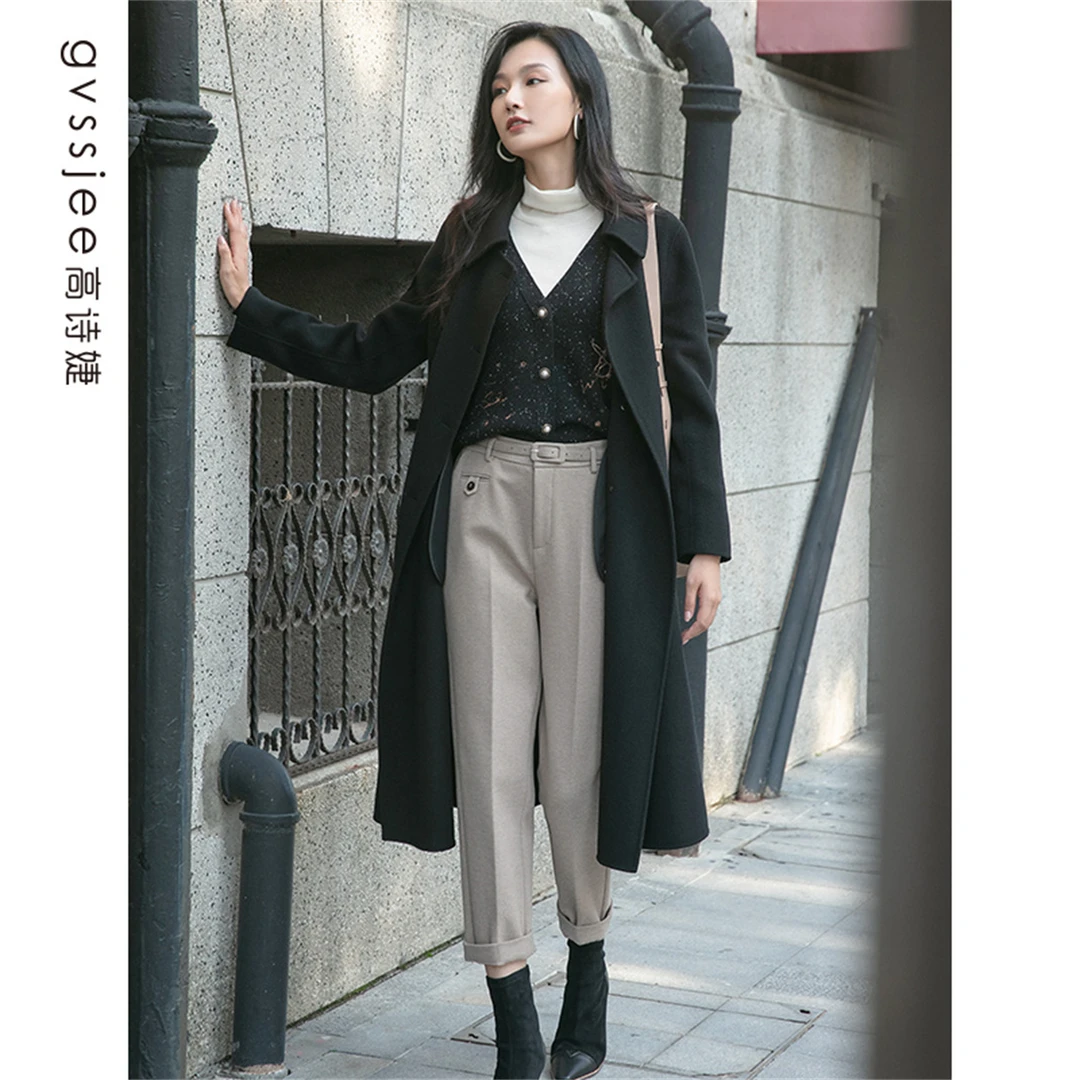 高诗婕商场同款冬季新款大衣通勤百搭外套潮234647390-61