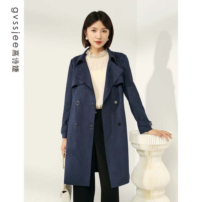 高诗婕秋季风衣D233T32006-45外套