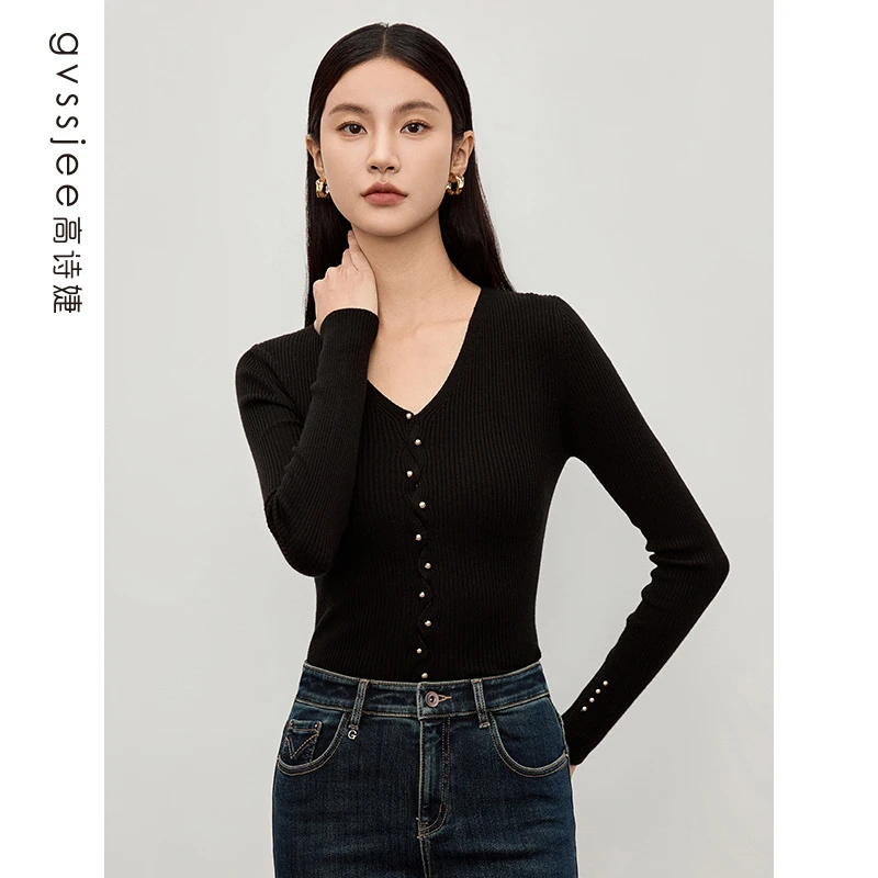 高诗婕秋冬季新款精致针织衫D254W10220