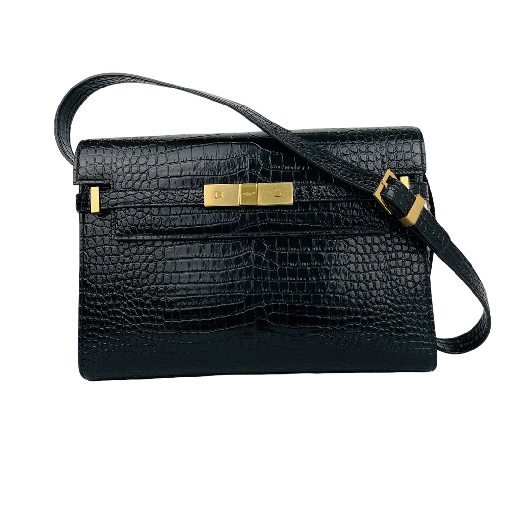 99新 YSL/圣罗兰 奢品阁/黑金曼哈顿/中号/99新