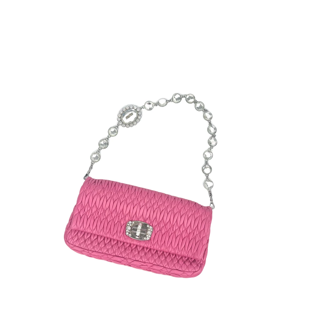 95新 MIU MIU/缪缪 奢品阁/miumiu /粉包/单肩包