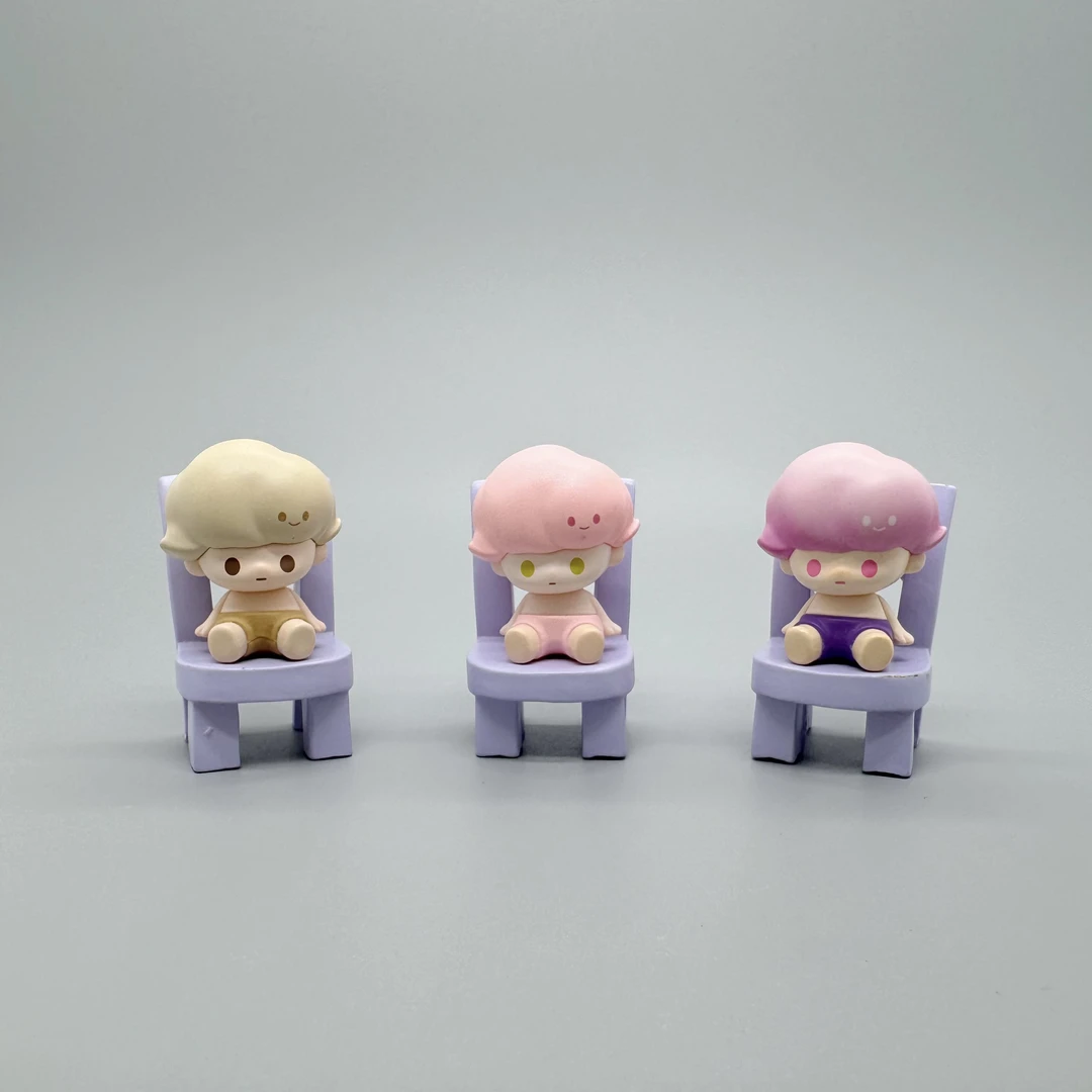 正品萌粒坐姿dimoo坐姿haci可爱卡通小公仔桌面摆件