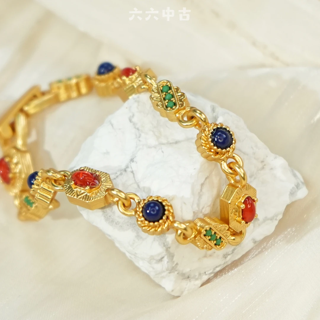 铜合金手链 六六收藏定制古董款手链my545超百搭显白