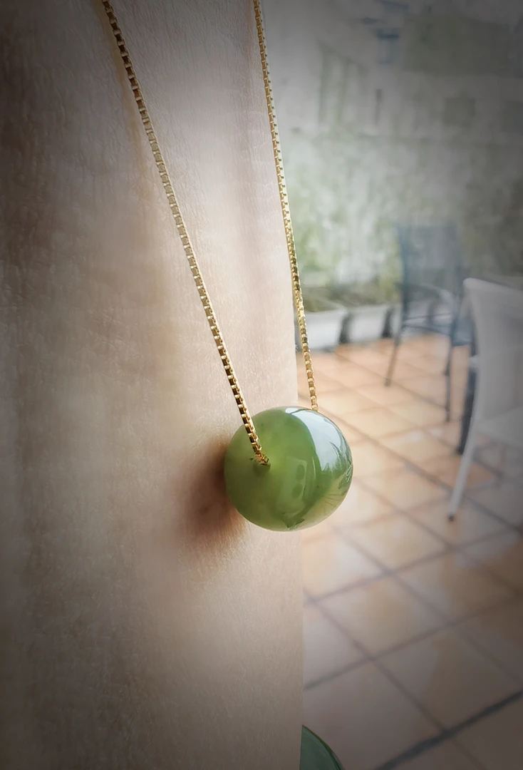 天然和田玉老型珠锁骨链时尚百搭可调节长短