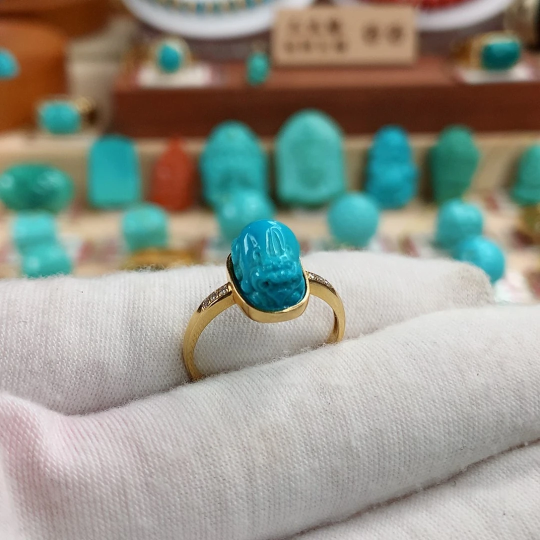 绿松石珠宝奇石未镶嵌