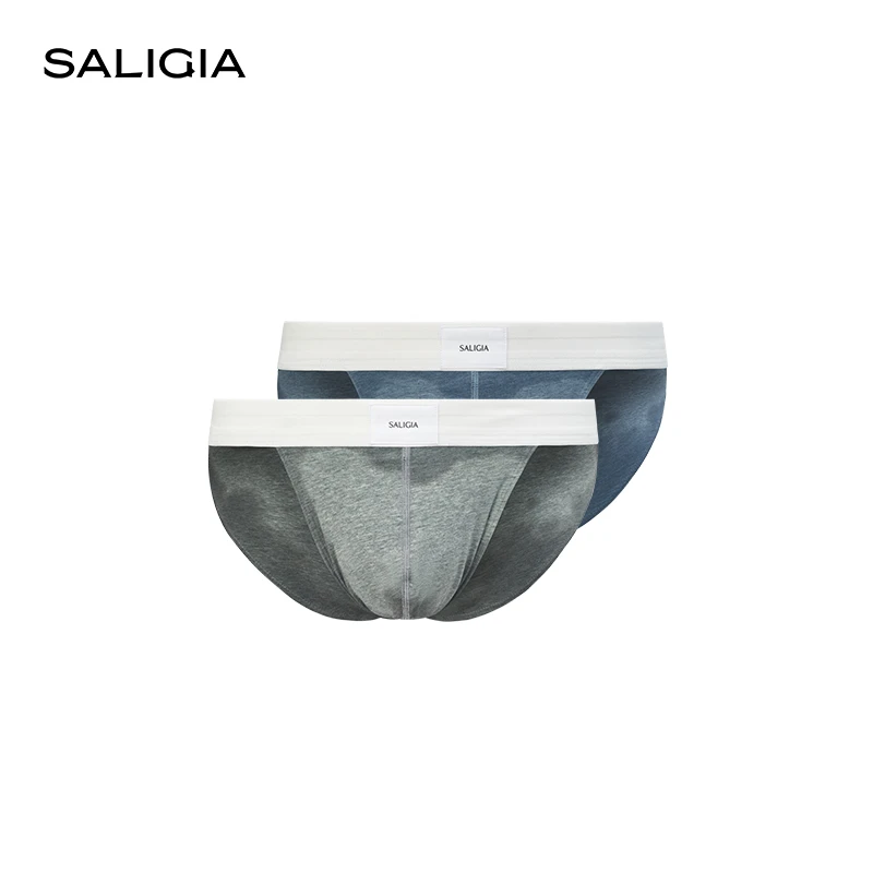SALIGIA原野汗迹50S超细丝柔精梳棉亲肤性感男士高叉内裤