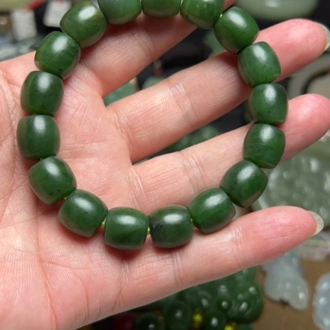 和田玉手串未镶嵌