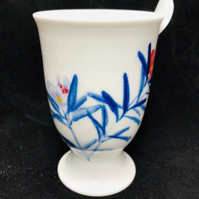 吴义松陶瓷高脚杯9960