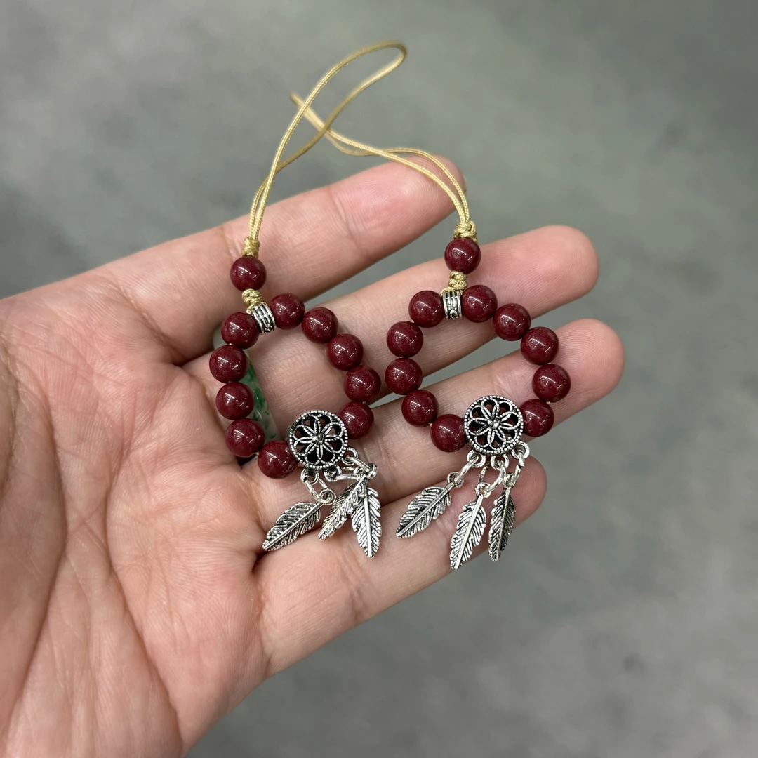 辰砂（处理）【举石臻品】TH1124-661-44朱砂挂件(一件/多样性发）J