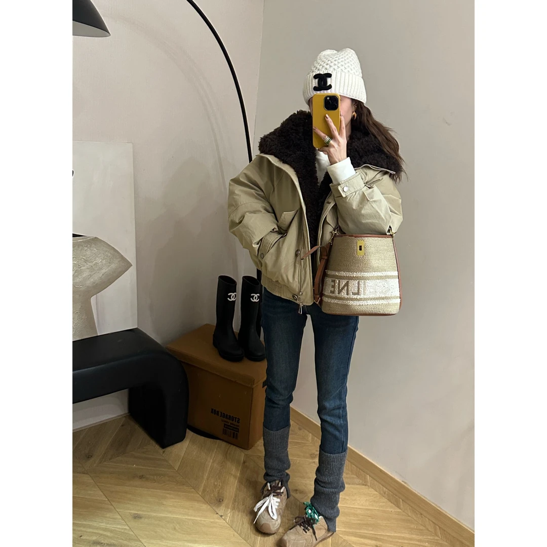 【Da Wang】欧洲站连帽派克短款羽绒服