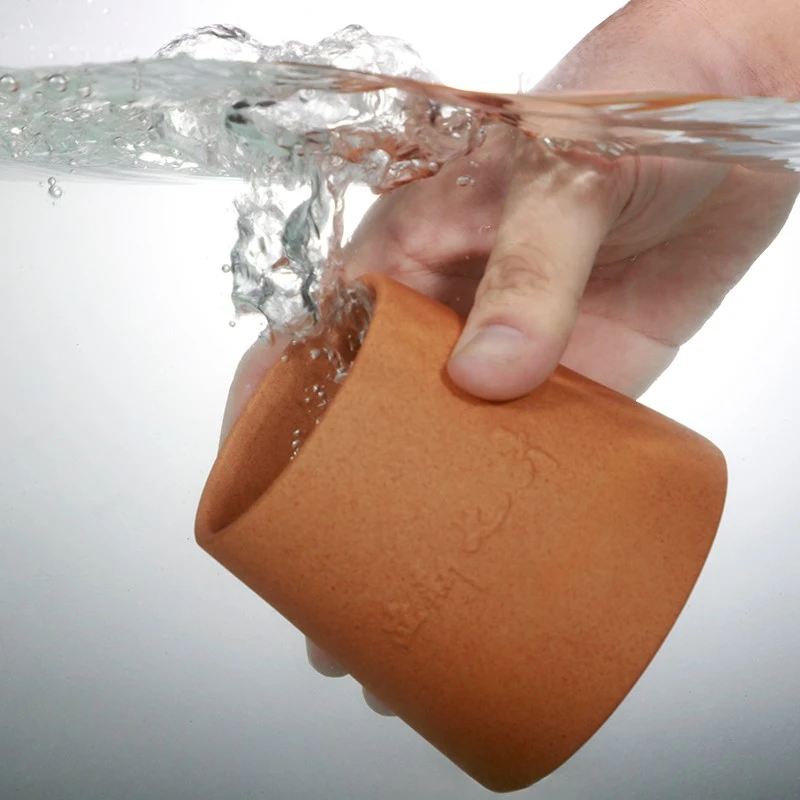 立新七灸—水盅（浮雕版）特制五色能量陶土保健养生