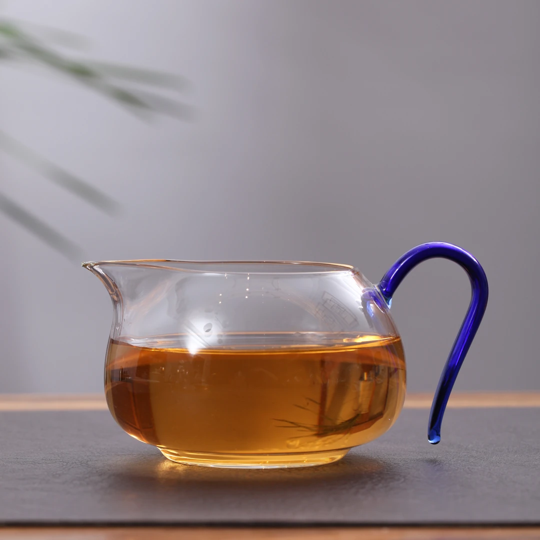 翰文堂海澜玻璃公道杯高硼硅耐热可烧煮分茶器轻薄款茶具330ml