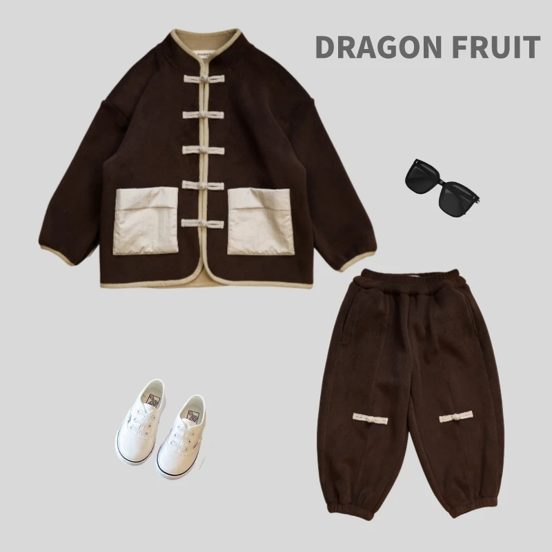 《挽风》儿童国风套装秋冬新款