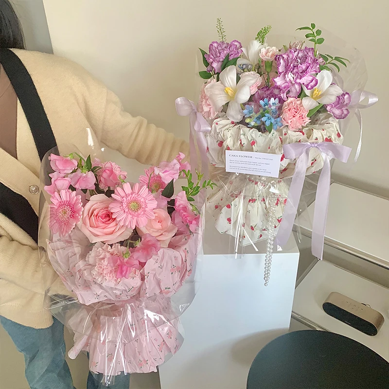 38克碎花印花雪梨纸花艺鲜花礼物包装纸鲜花花束手工DIY材料花店