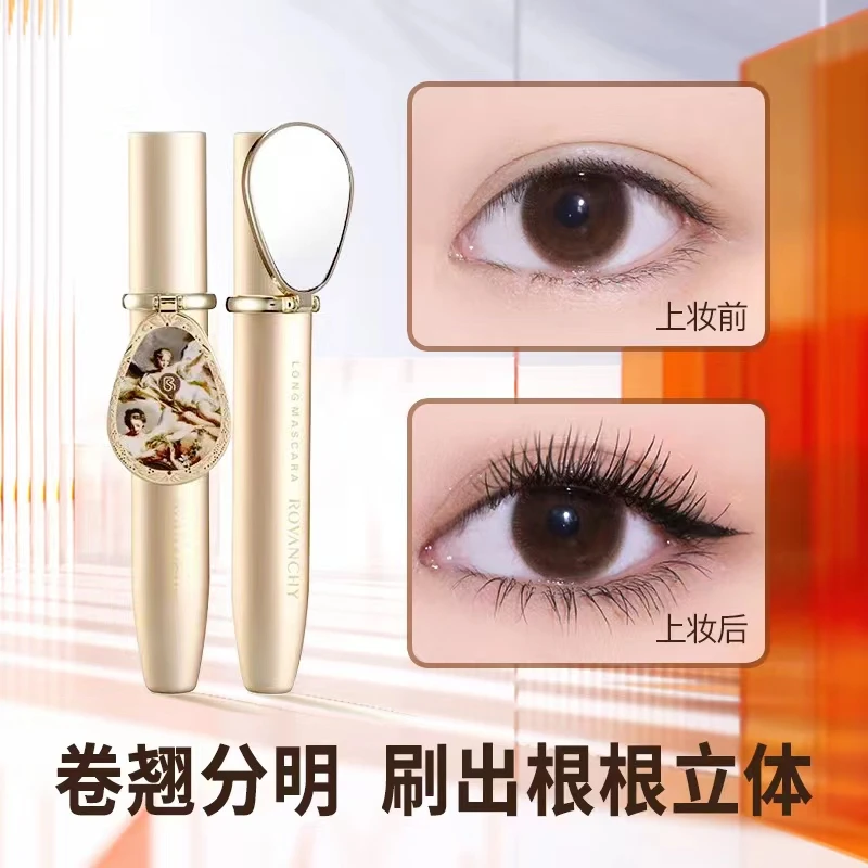 洛梵诗-纤长翘睫毛不晕染速干防汗彩妆妆后黑色不脱妆眼部彩妆