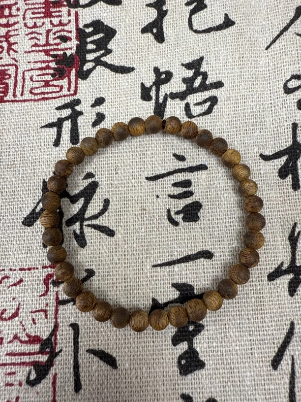 沉香手串香尖卡5圆珠单圈多样性发其一