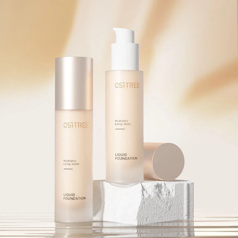 柳丝/木沁润持妆粉底液圆管保湿遮瑕滋润服帖不卡粉学生平价rnw