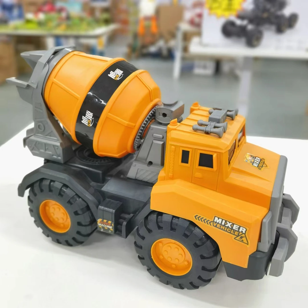 H【24CM滑行搅拌车】仿真汽车模型儿童节礼物可旋转搅拌出料