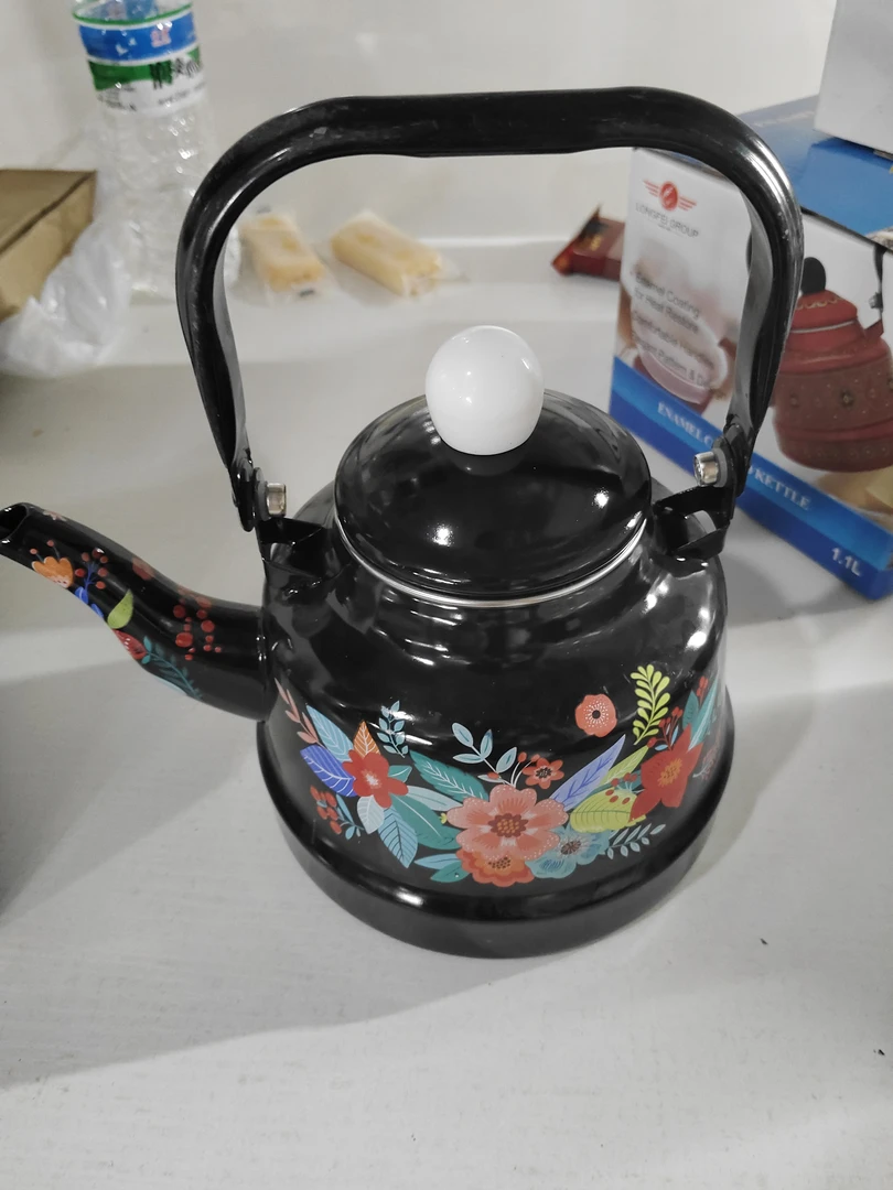 1.7升搪瓷水壶瑕疵处理颜色随机