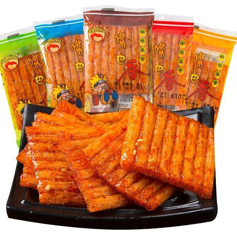嘴巴香辣条怀旧儿时童年小卖部宿舍零食宿舍解馋辣片辣面筋大礼包