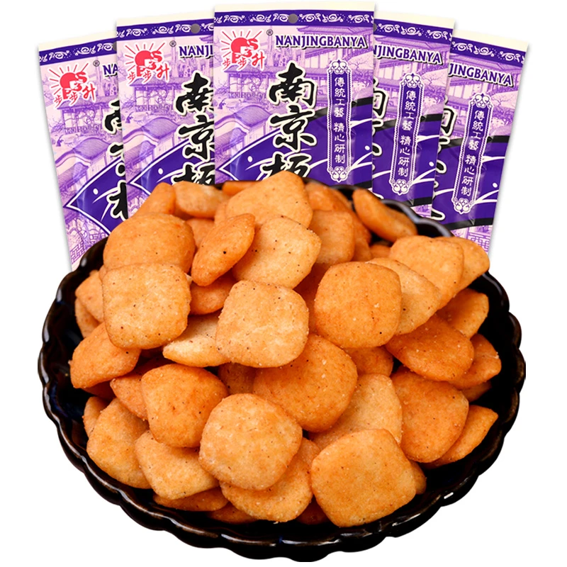 步步升南京板鸭味袋装膨化小零食大礼包8090后怀旧童年休闲小吃