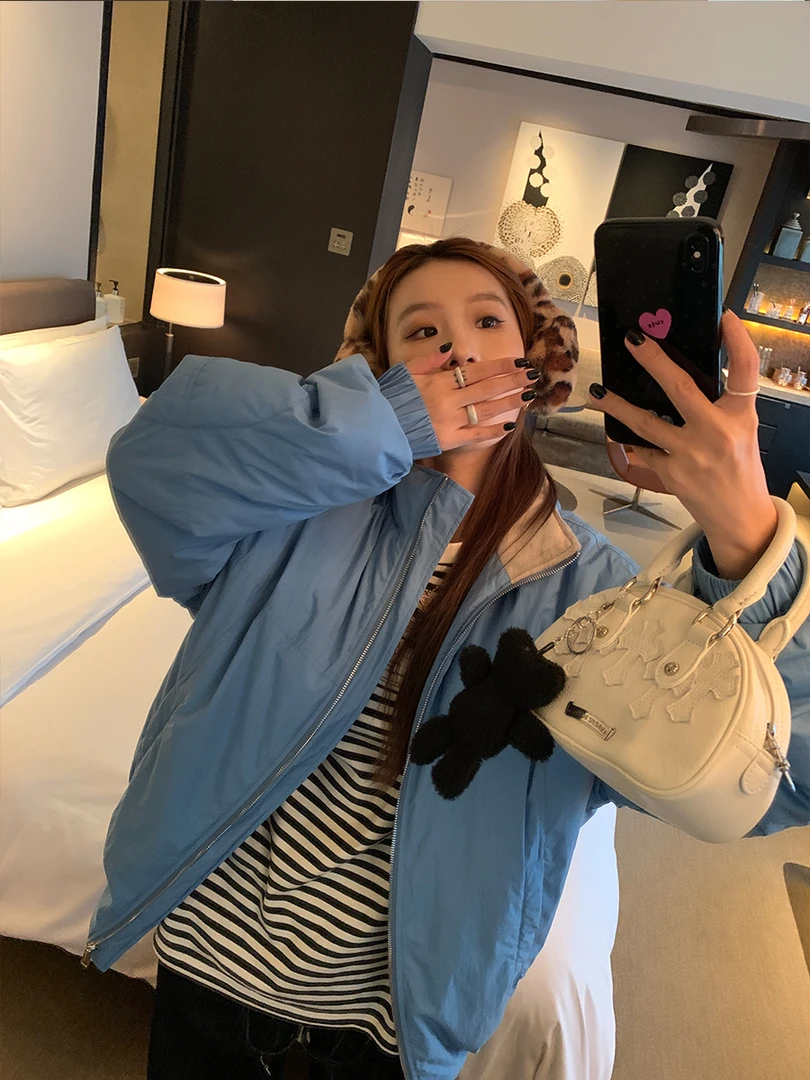 【菜菜定制款】复古豹纹毛绒个性耳罩