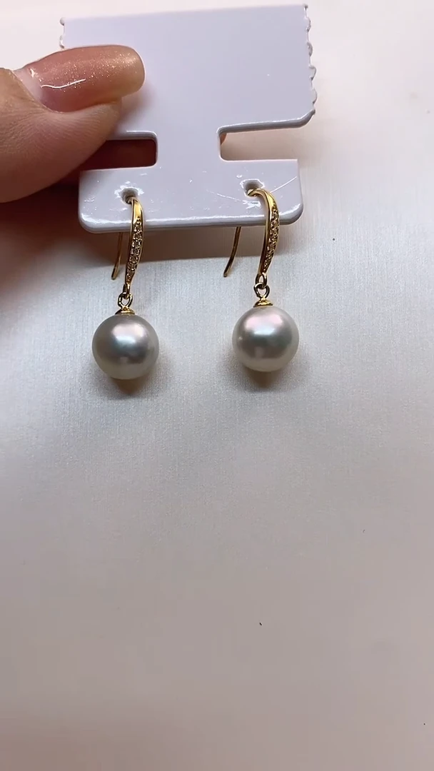 【闪购商品】海水珍珠耳饰银S925镶嵌海水珍珠耳饰