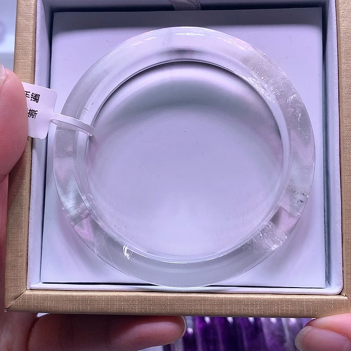 水晶手镯未镶嵌圈口58
