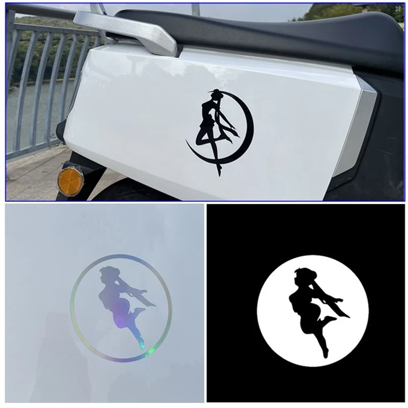 汽车贴纸美少女战士车贴汽车个性创意车窗卡通胖秋裤款美少女壮士