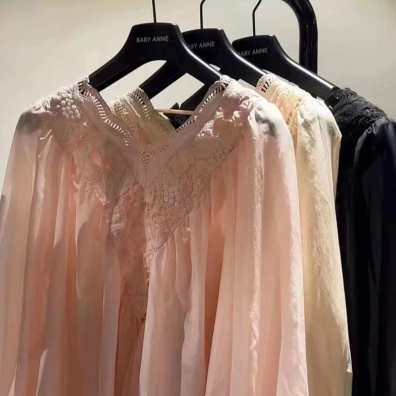 BABY ANNE蕾丝拼接上衣-PC232001