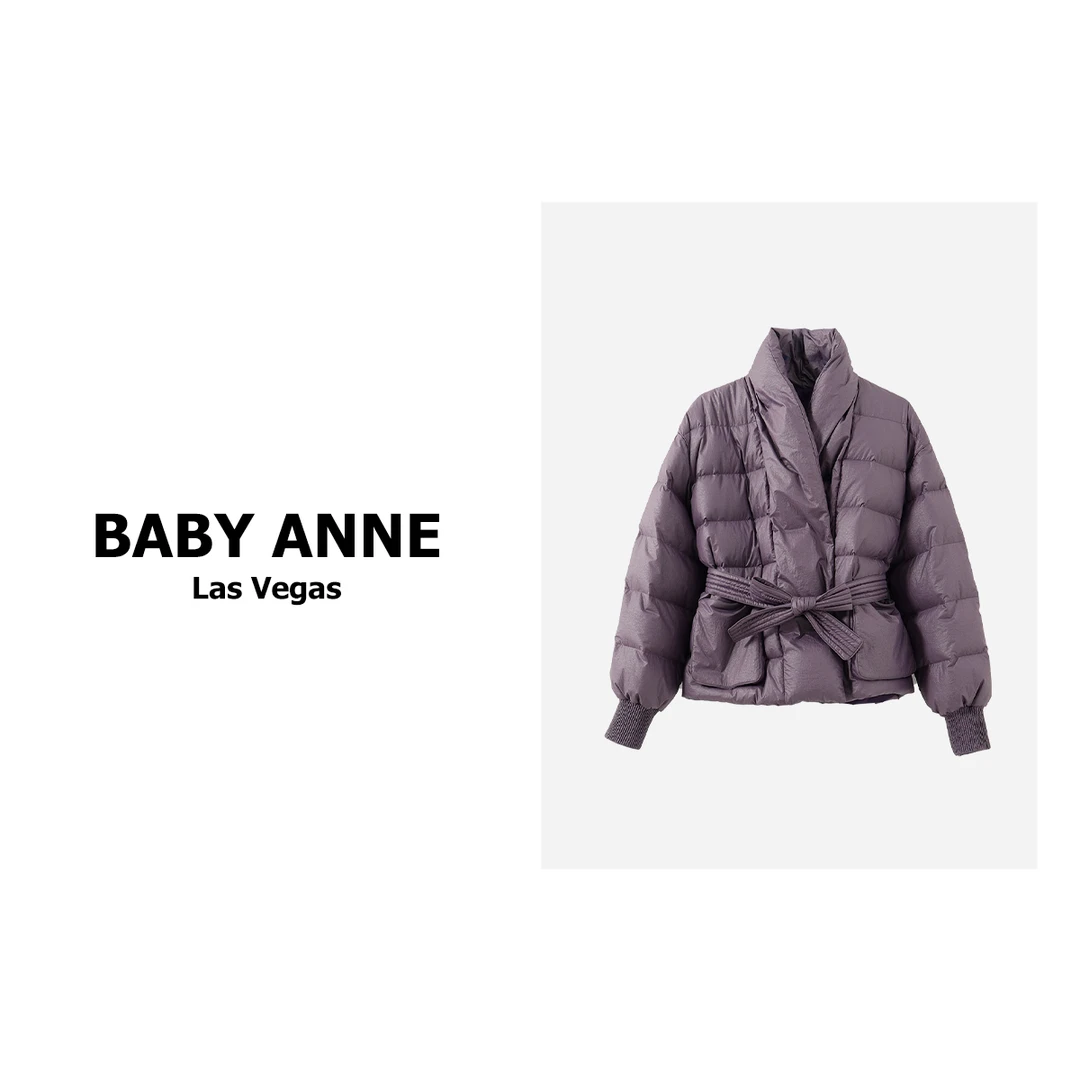BABY ANNE高级贵妃紫羽绒服短外套 PW233048