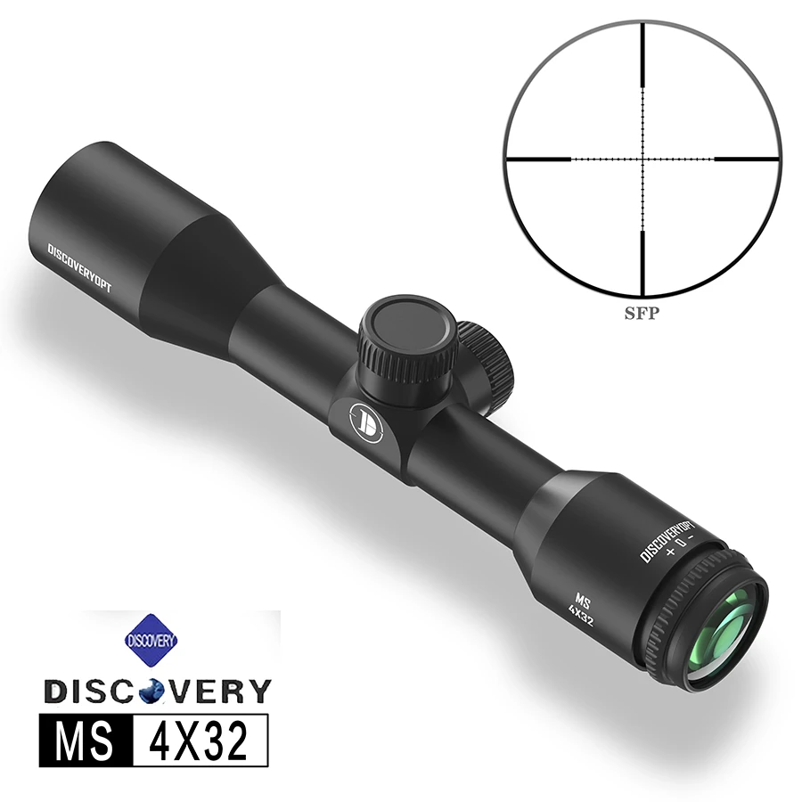 发现者MS4X32固定倍率瞄准镜6X32金属丝分化户外十字6倍望远镜
