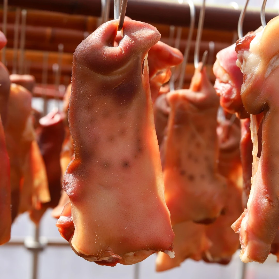 安徽特产风干猪鼻子咸猪拱嘴风干咸货腊味去骨纯猪鼻子400g腊拱嘴