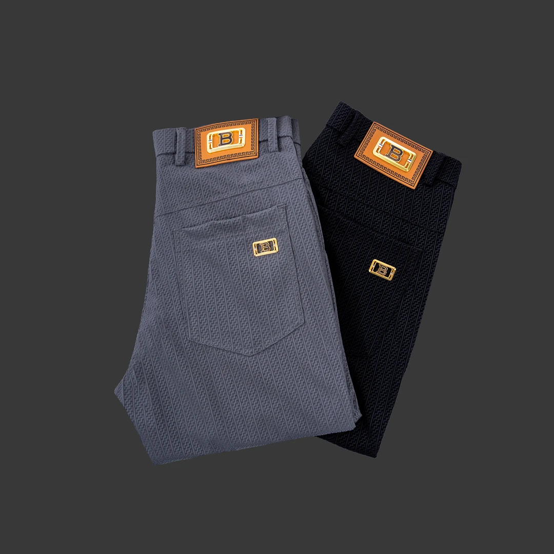 高弹力高档商务休闲男裤男士裤