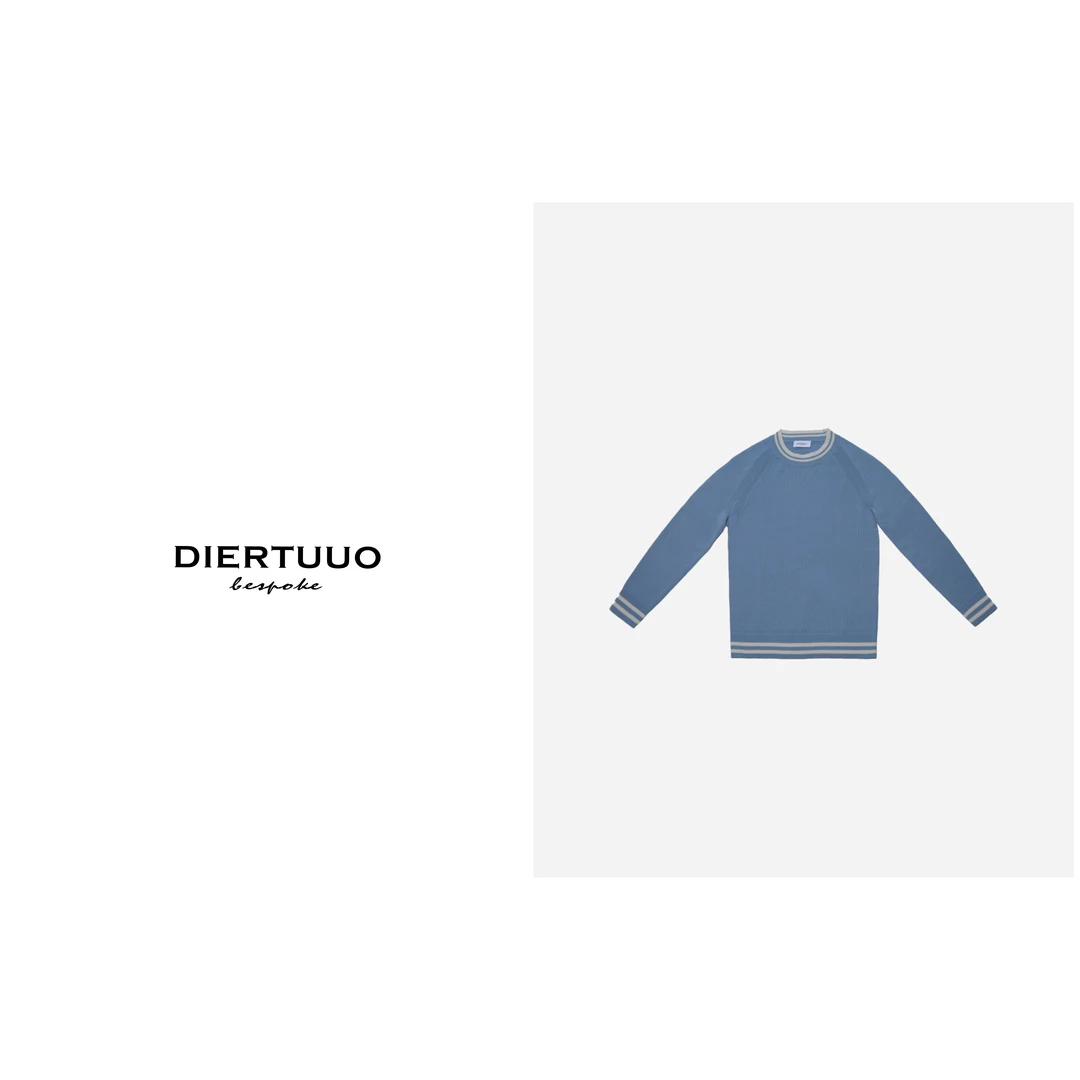 DIERTUUO迪途-男士经典cleanfit时尚百搭针织圆领羊毛衫9984