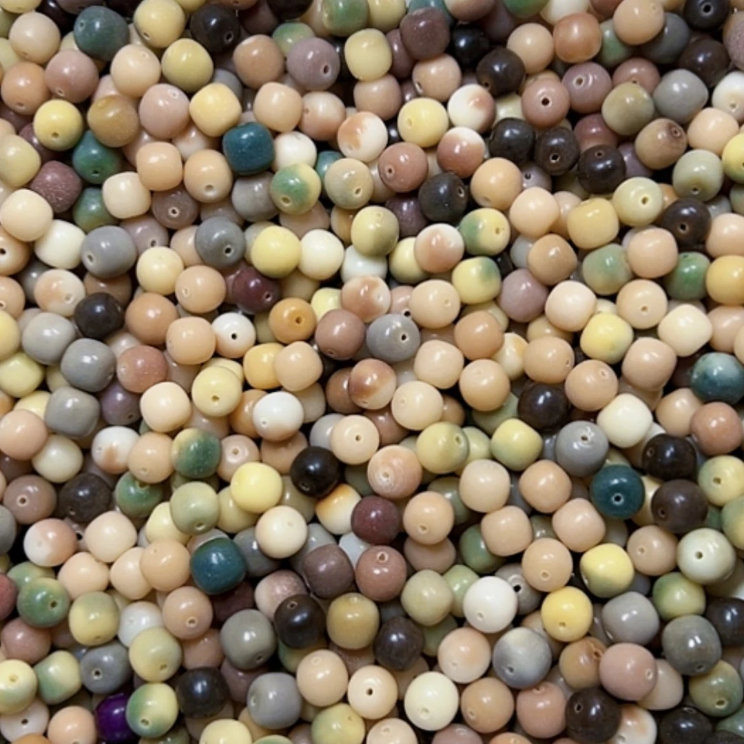 【闪购商品】白玉菩提吊坠200颗粉色桶珠混装12的