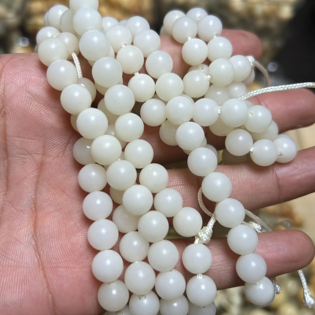 菩提根散珠10mm圆珠精孔道干磨料手工打孔