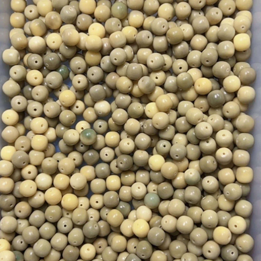 【闪购商品】白玉菩提吊坠200颗黄绿12桶珠