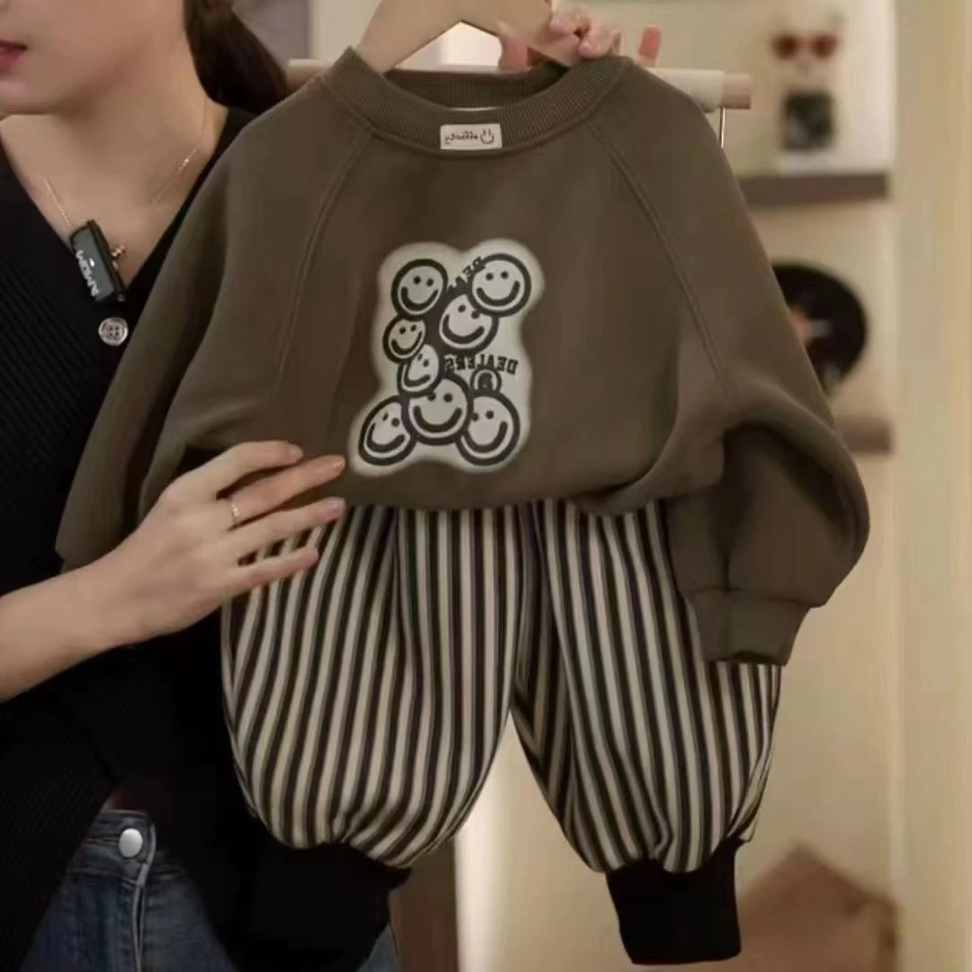 男童套装儿童秋装男孩潮帅气时髦潮牌童装2025新款宝宝韩版衣服