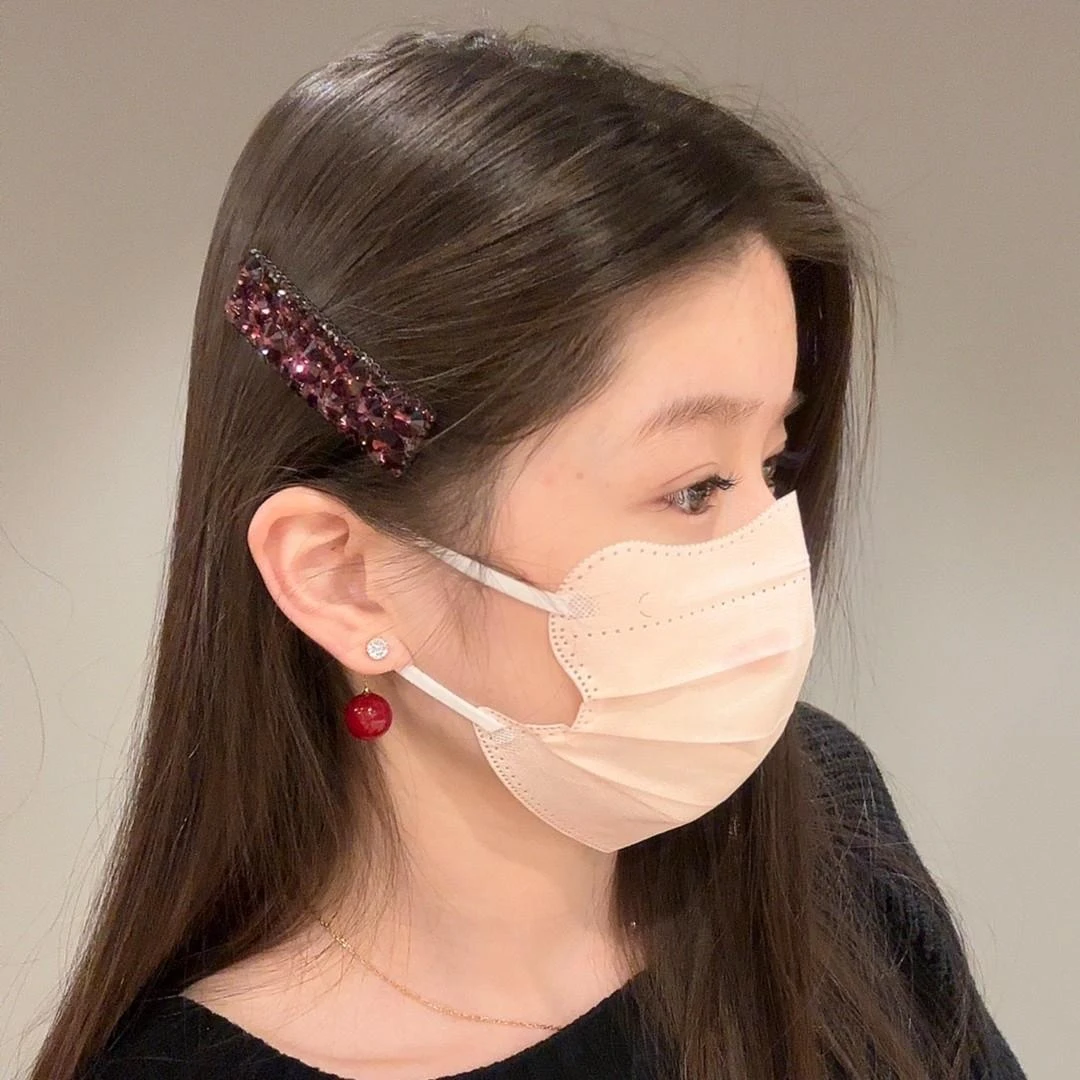 韩国高奢施华大满钻重工边夹百搭气质简约发夹刘海侧边夹发卡精致
