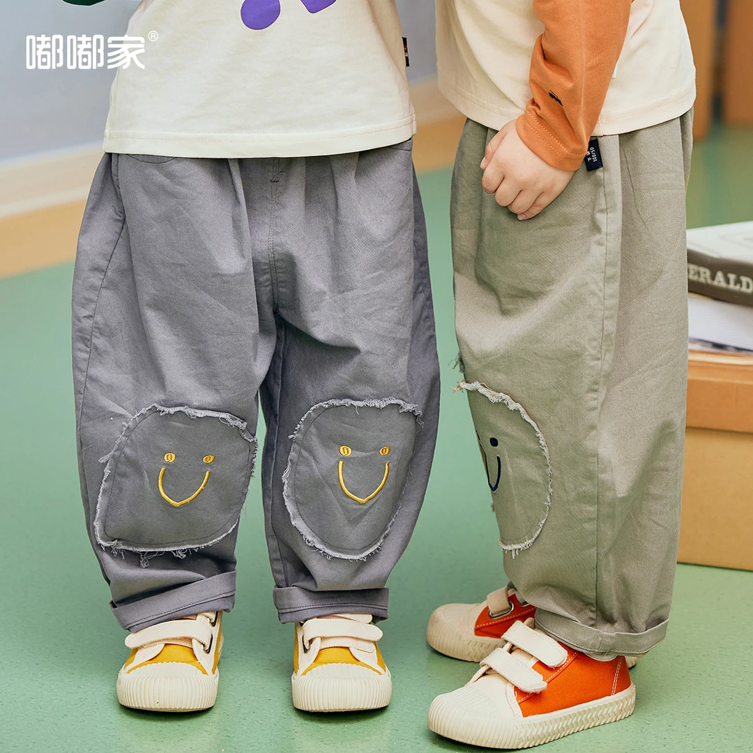 【嘟嘟家】儿童春款裤子宝宝长裤男童帅气外裤女童BSF463ACK940