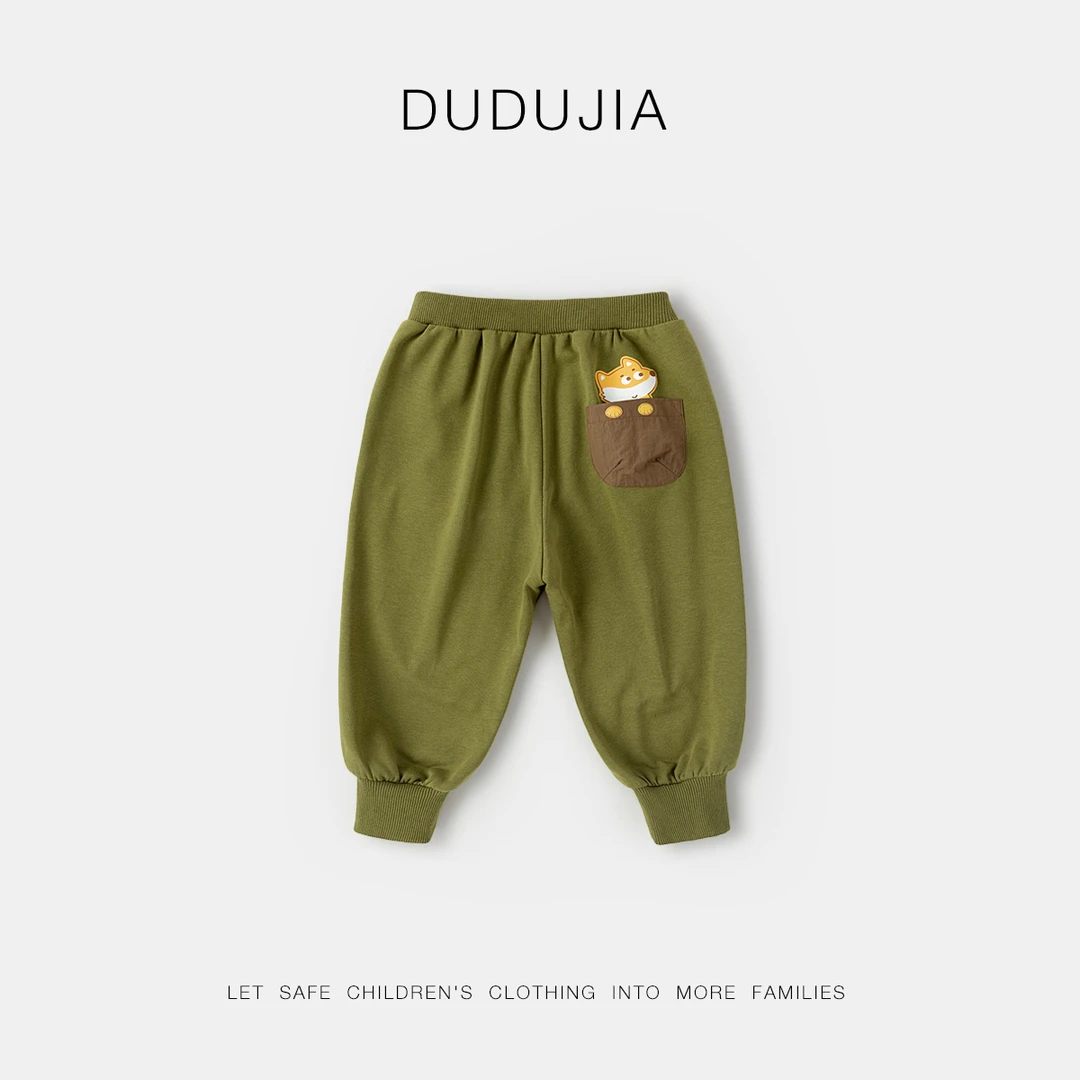 【现货】嘟嘟家春款可爱卡通公仔裤子儿童休闲长裤BSG694ACK306