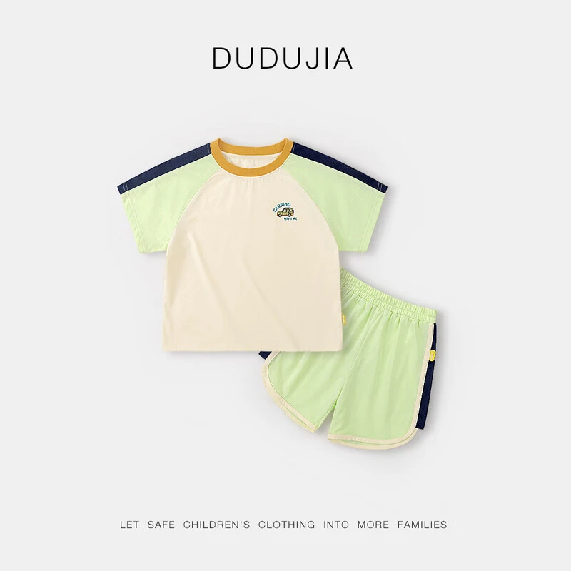 【现货】嘟嘟家儿童套装短袖短裤宝宝半袖夏款F4BTZ030
