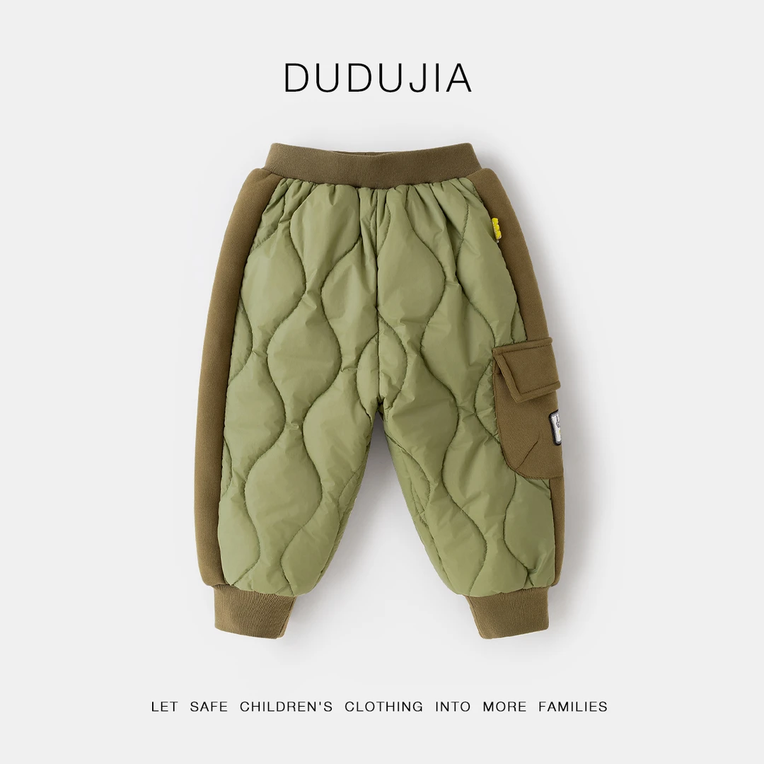 嘟嘟家宝宝棉裤冬季加厚儿童裤子夹棉长裤男童工装裤女童童装洋气