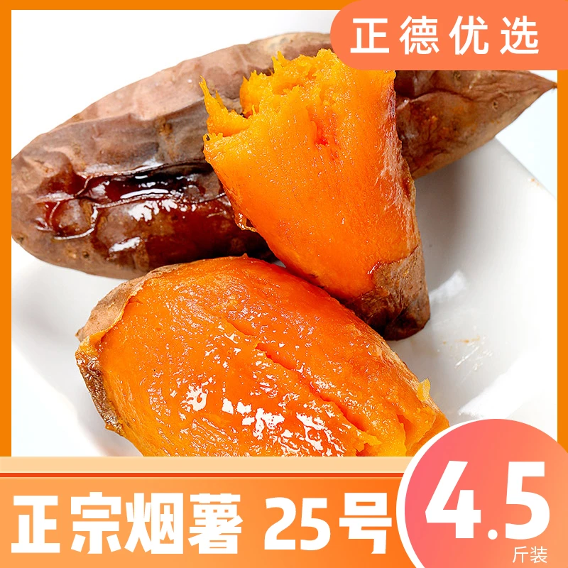 【烟薯25】沙地蜜薯红薯地瓜皮薄优质烤地瓜4.5斤装 S