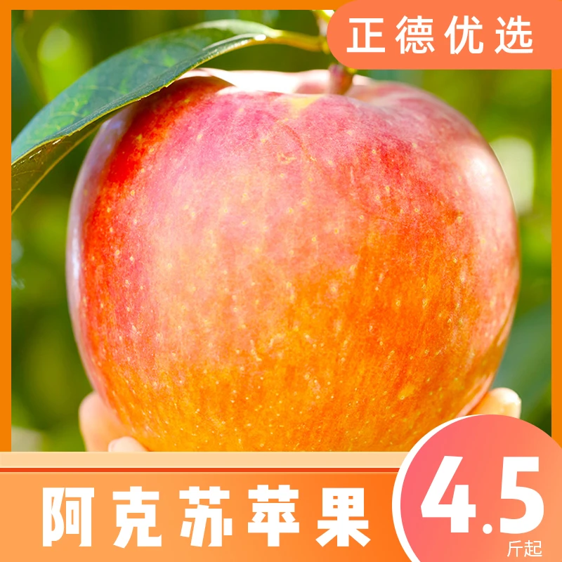 【阿克苏苹果】新疆阿克苏苹果当季新鲜采摘脆甜多汁4.5斤装 S