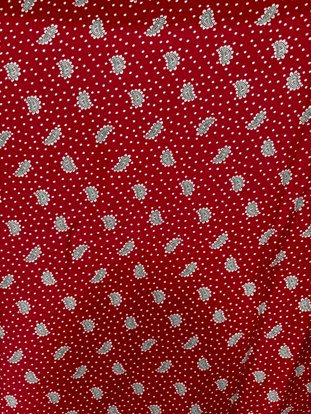 贡缎绫罗绸缎铁锈红腰果花